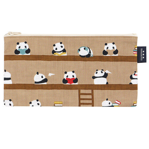 Panda Library Flat Pouch