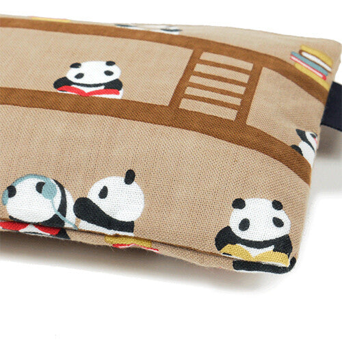 Panda Library Flat Pouch