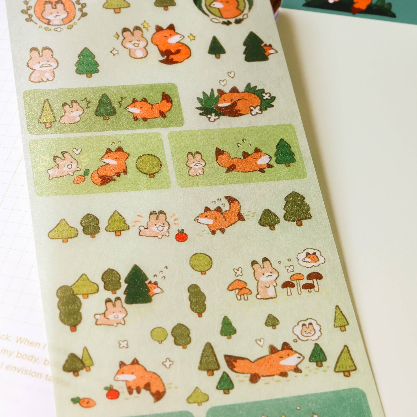 Sticker Sheet (Washi) - Unlikely Duo