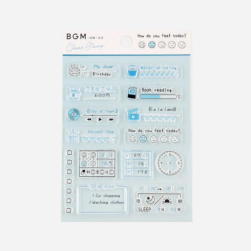 Life Record - Clear Stamp