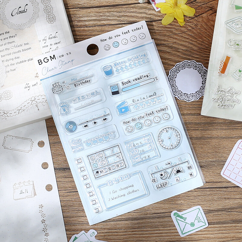 Life Record - Clear Stamp