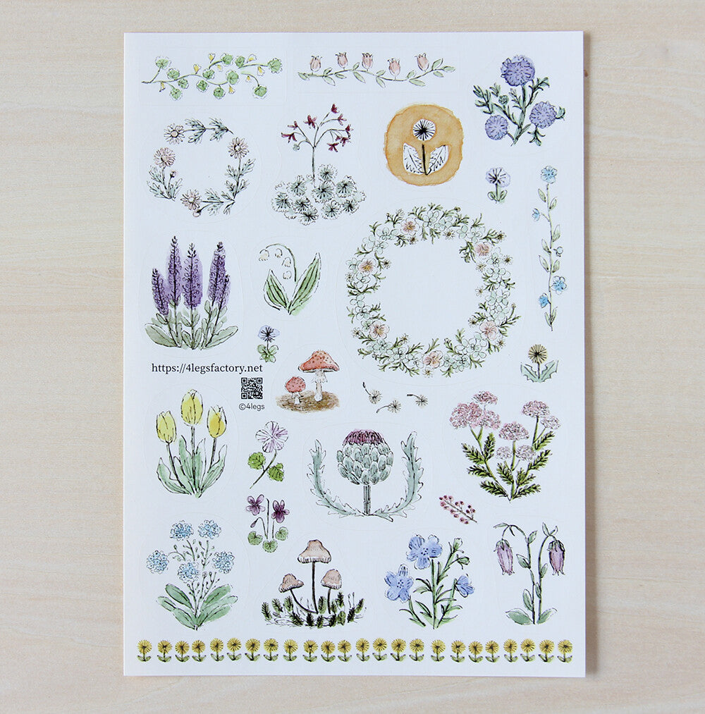 Flowers Stickers (4Legs)