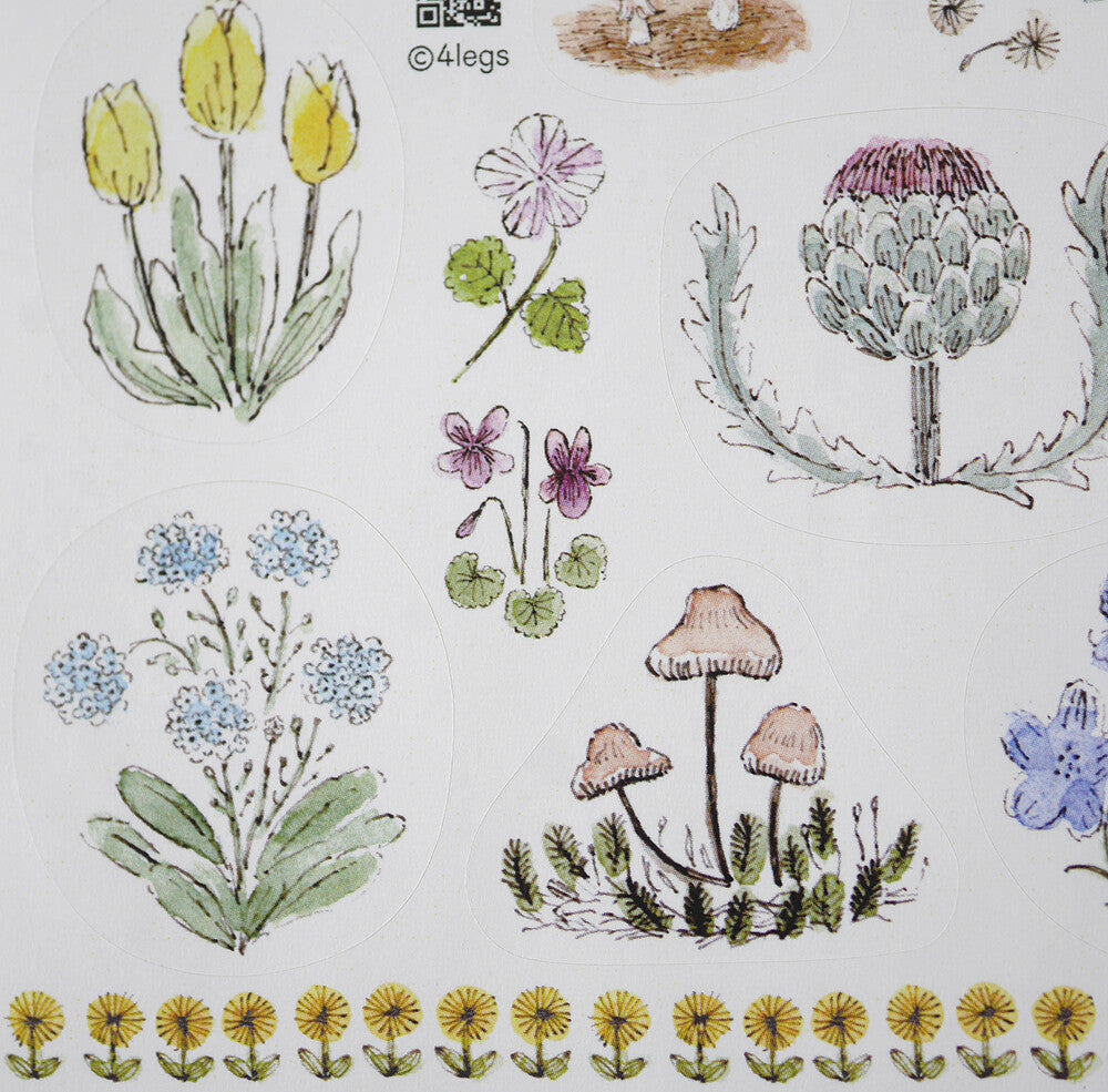 Flowers Stickers (4Legs)
