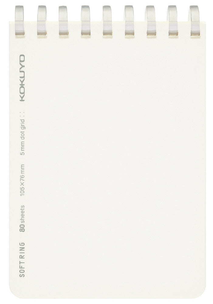 Soft ring ruled with dots, 80 sheets, A7 transparent