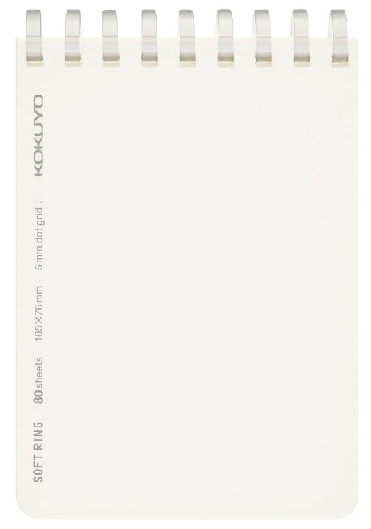 Soft ring ruled with dots, 80 sheets, A7 transparent