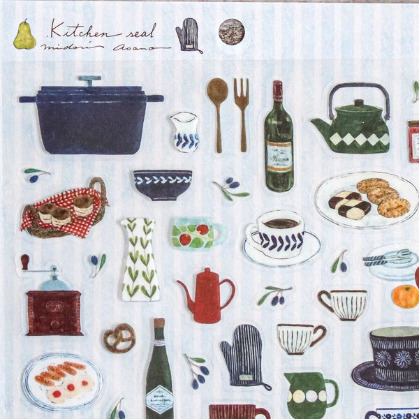 Midori Asano - Kitchen Seal Sticker Sheet