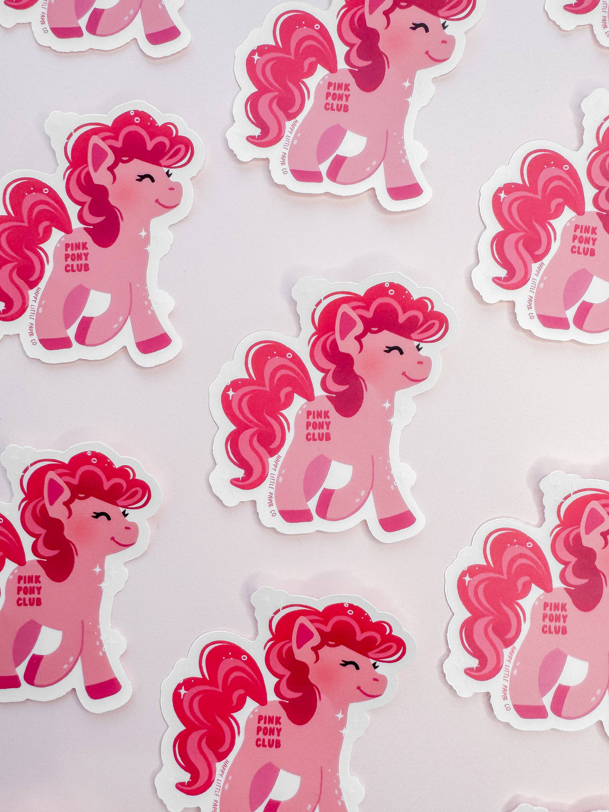 Vinyl Sticker-Pink Pony Club