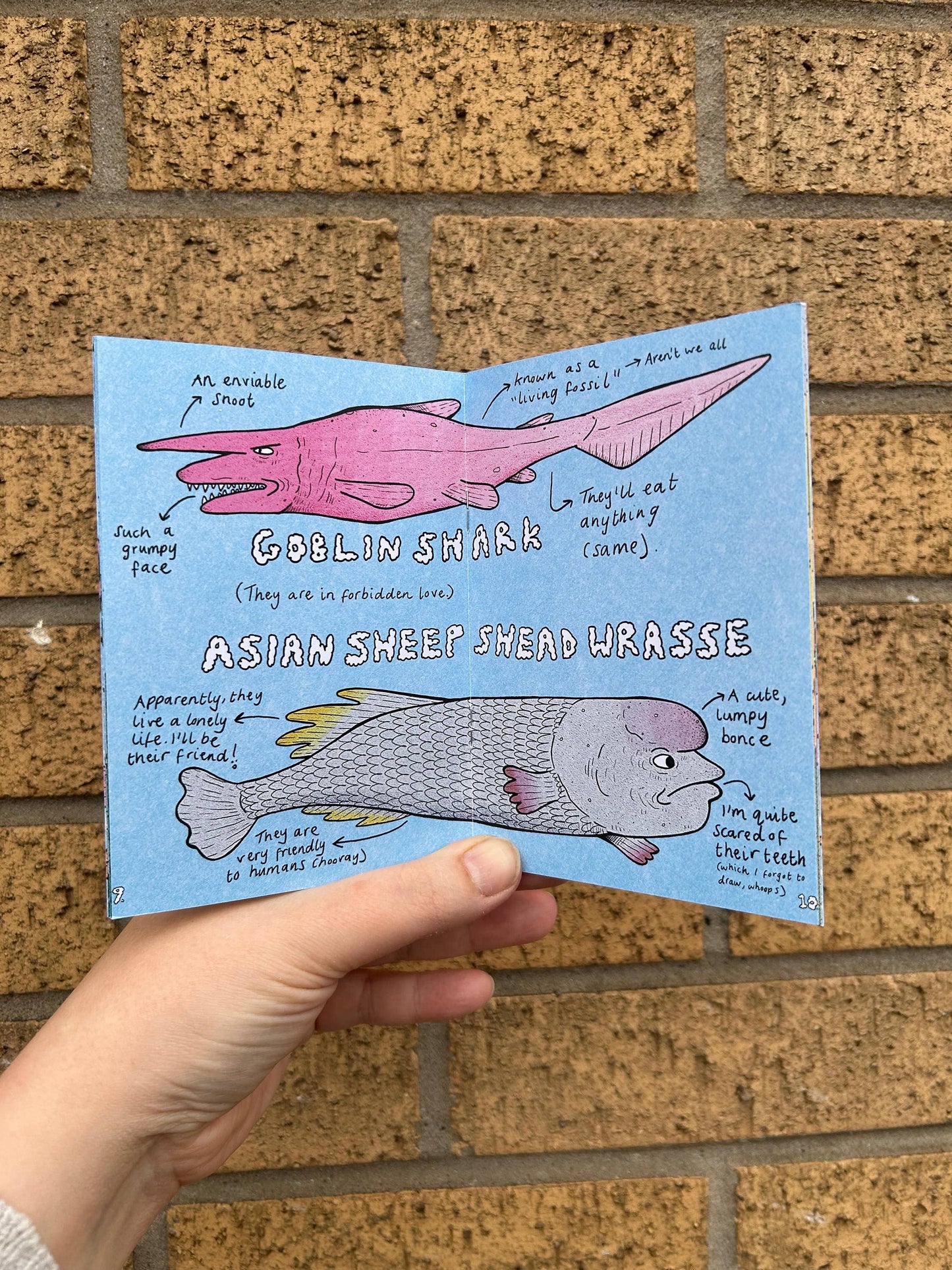 Suspicious Fish Sazzsquatch Undersea Comic Zine A6