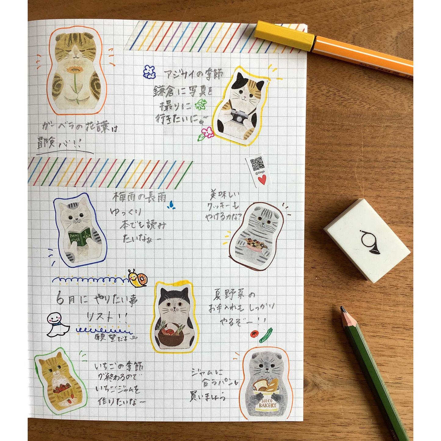 Cat Matryoshka Stickers