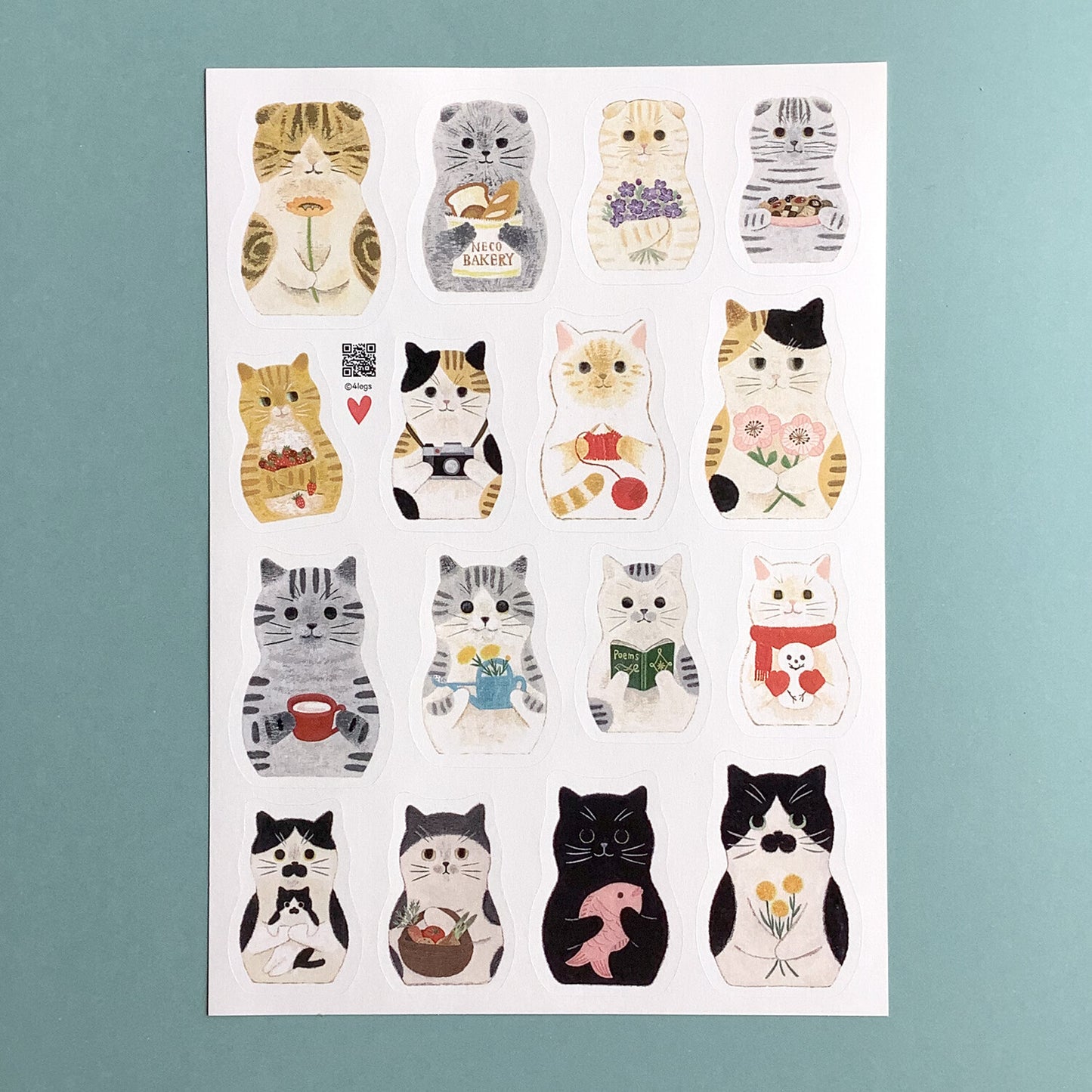 Cat Matryoshka Stickers