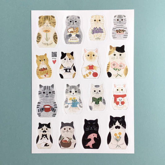 Cat Matryoshka Stickers