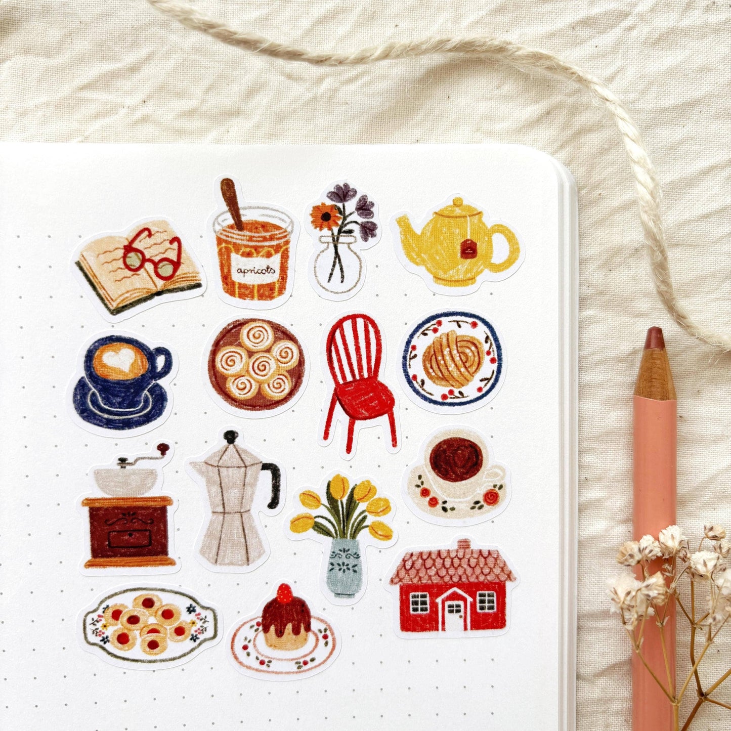 Fika - Planner & Journal Stickers | A6 Matte Paper