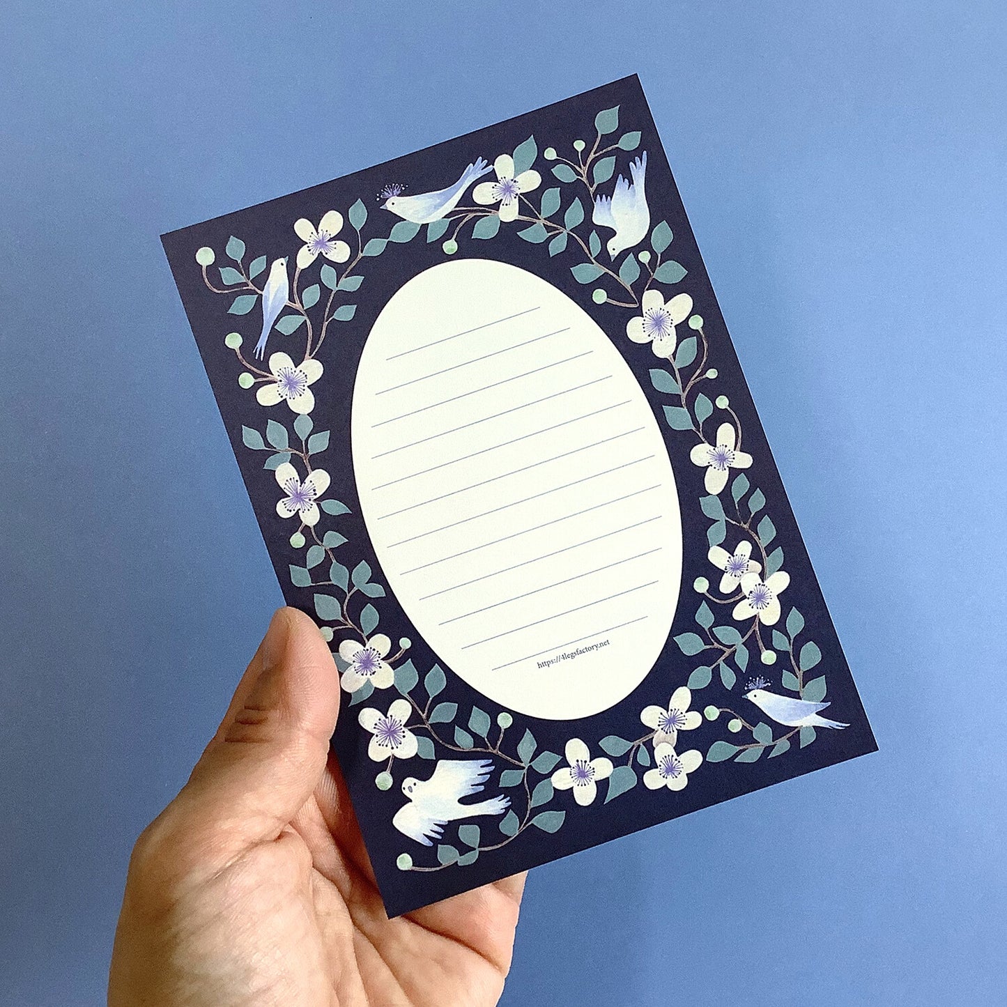 Bird and Flower A6 Letter set