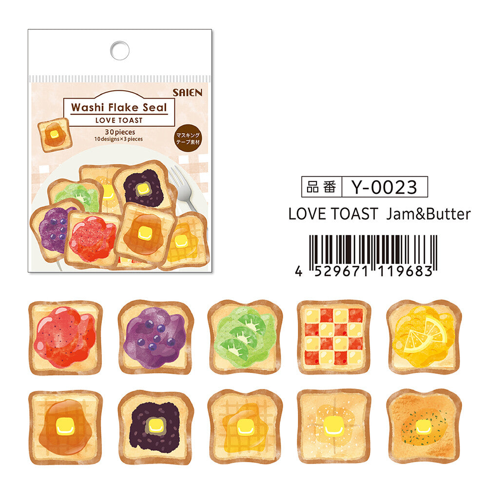 LOVE TOAST Jam & Butter Sticker Flakes