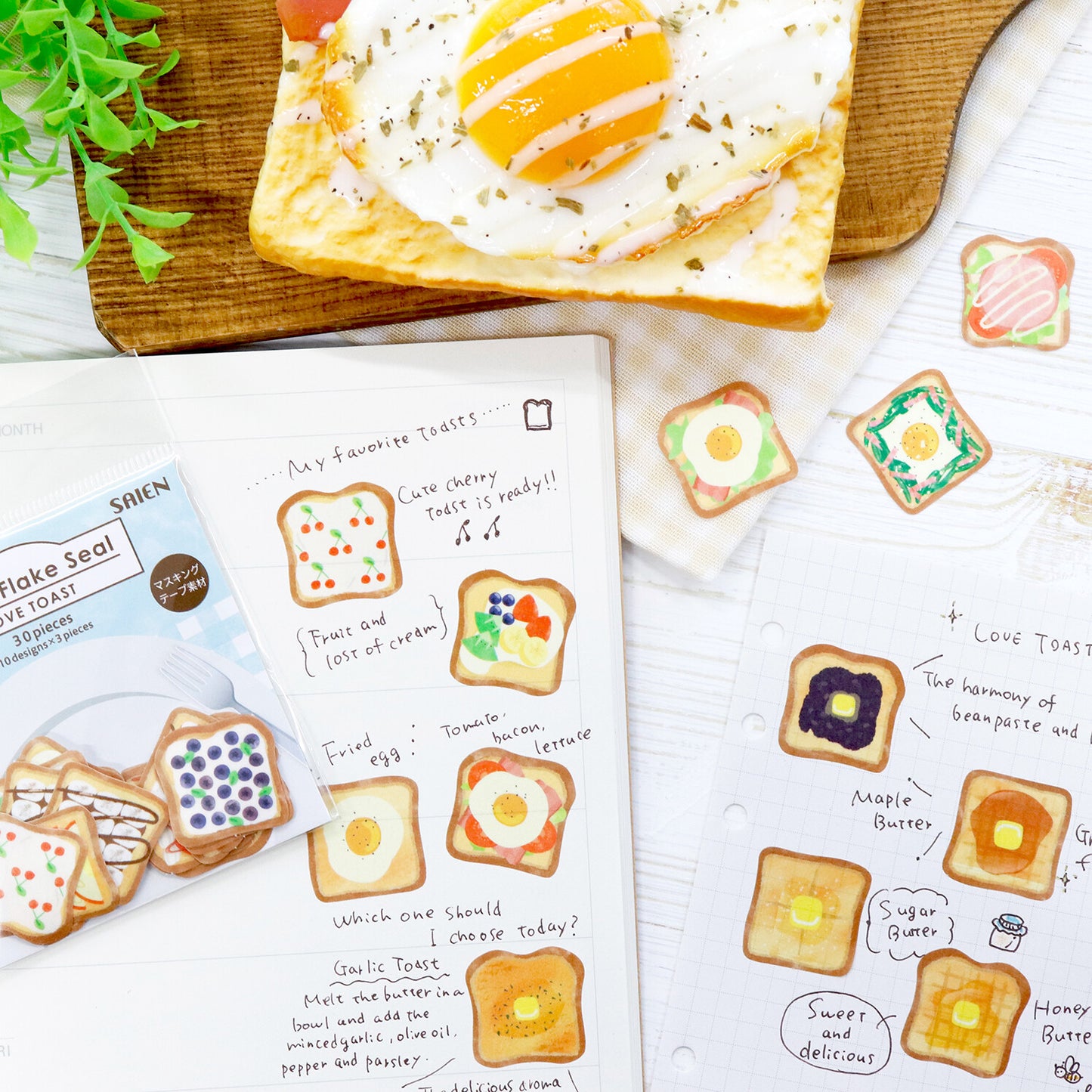 LOVE TOAST Jam & Butter Sticker Flakes