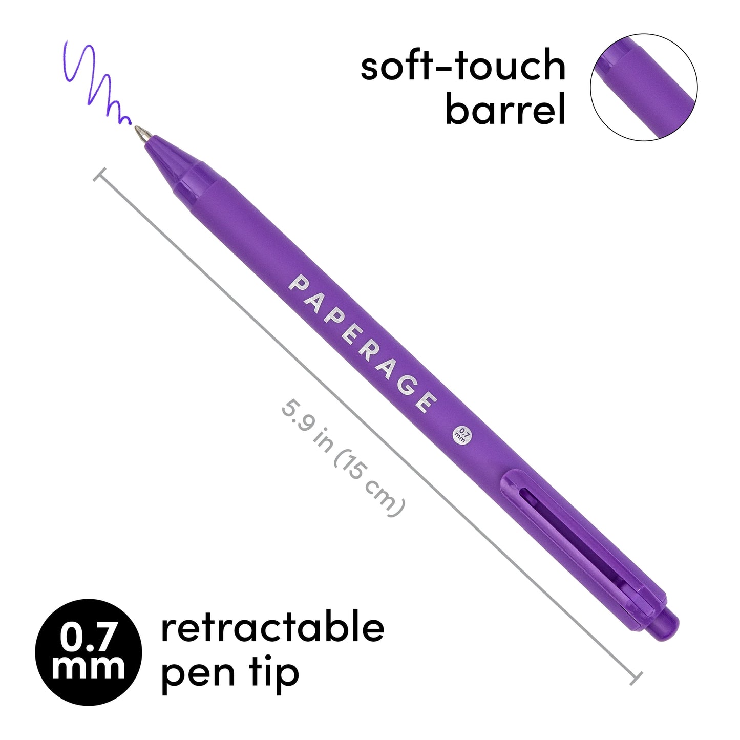 20 Pack Retractable Gel Pens