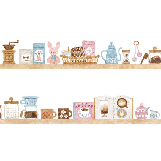 Rabbit and Coffee Washi Tape (Papier Platz)