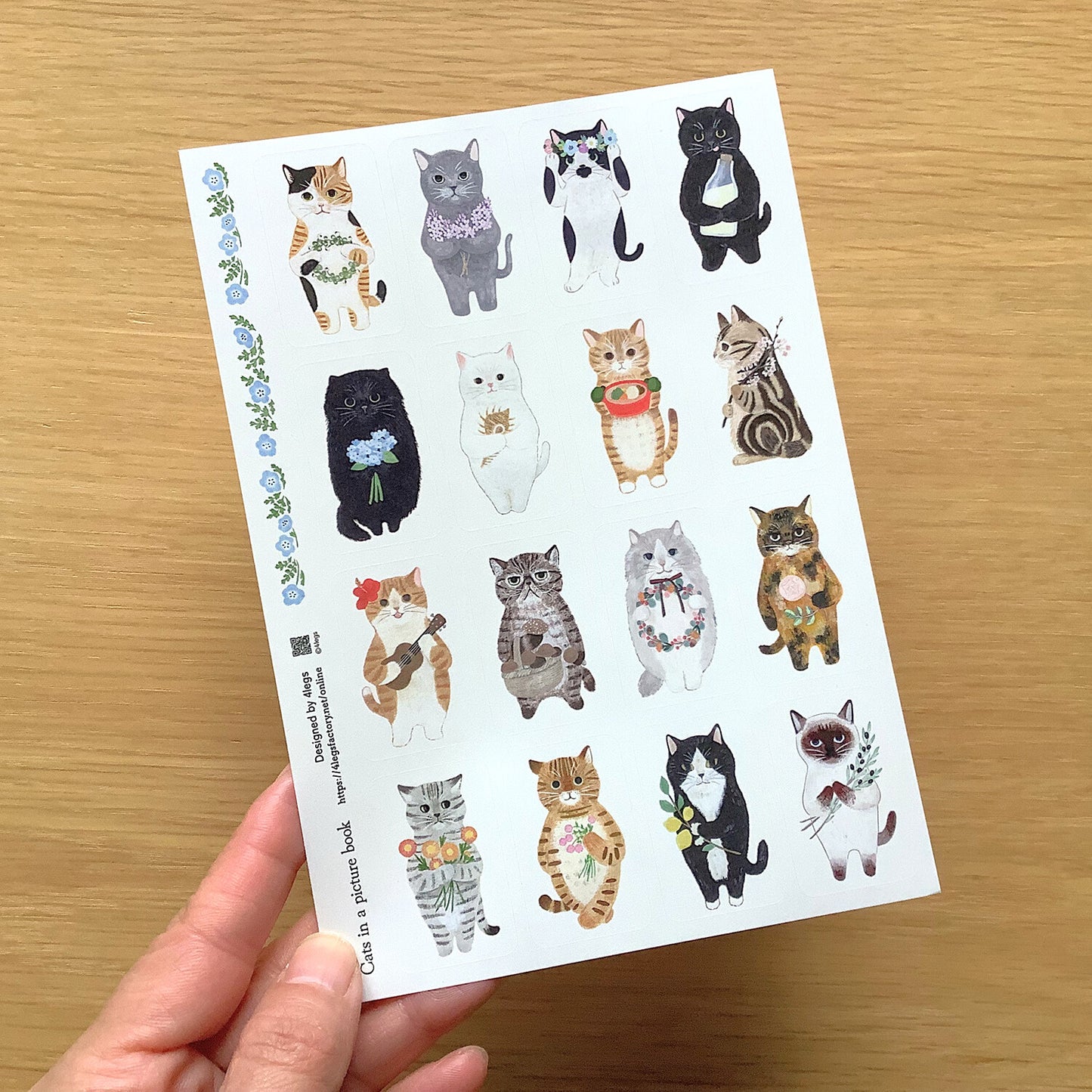 Cat in Picture Book Stickers