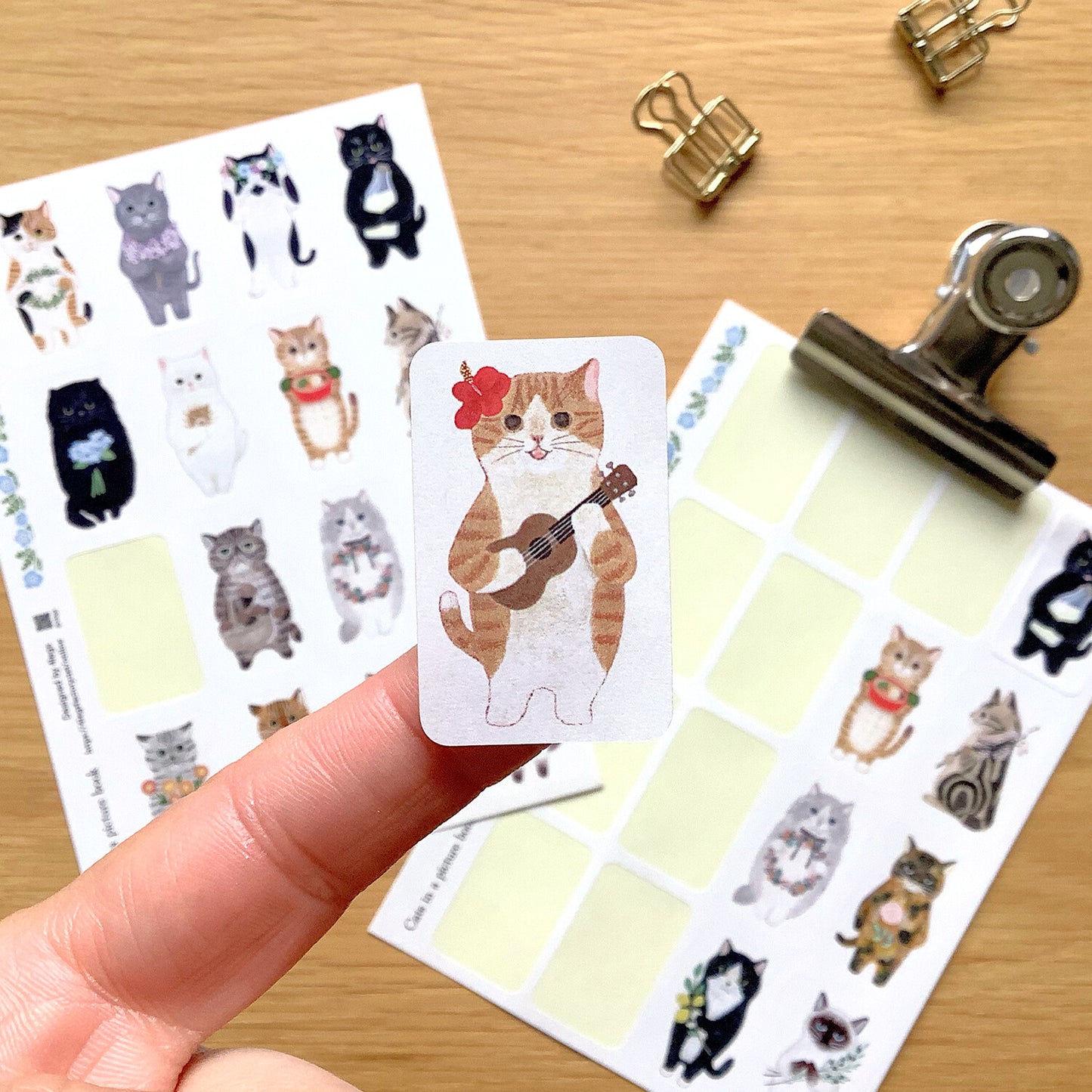 Cat in Picture Book Stickers