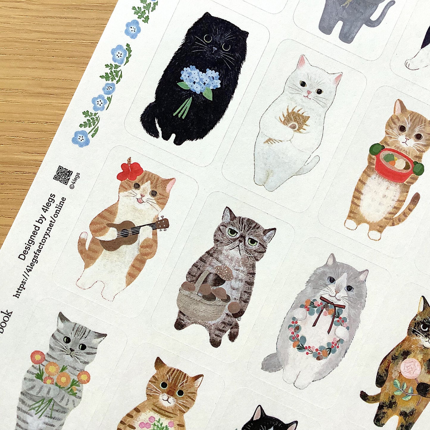 Cat in Picture Book Stickers