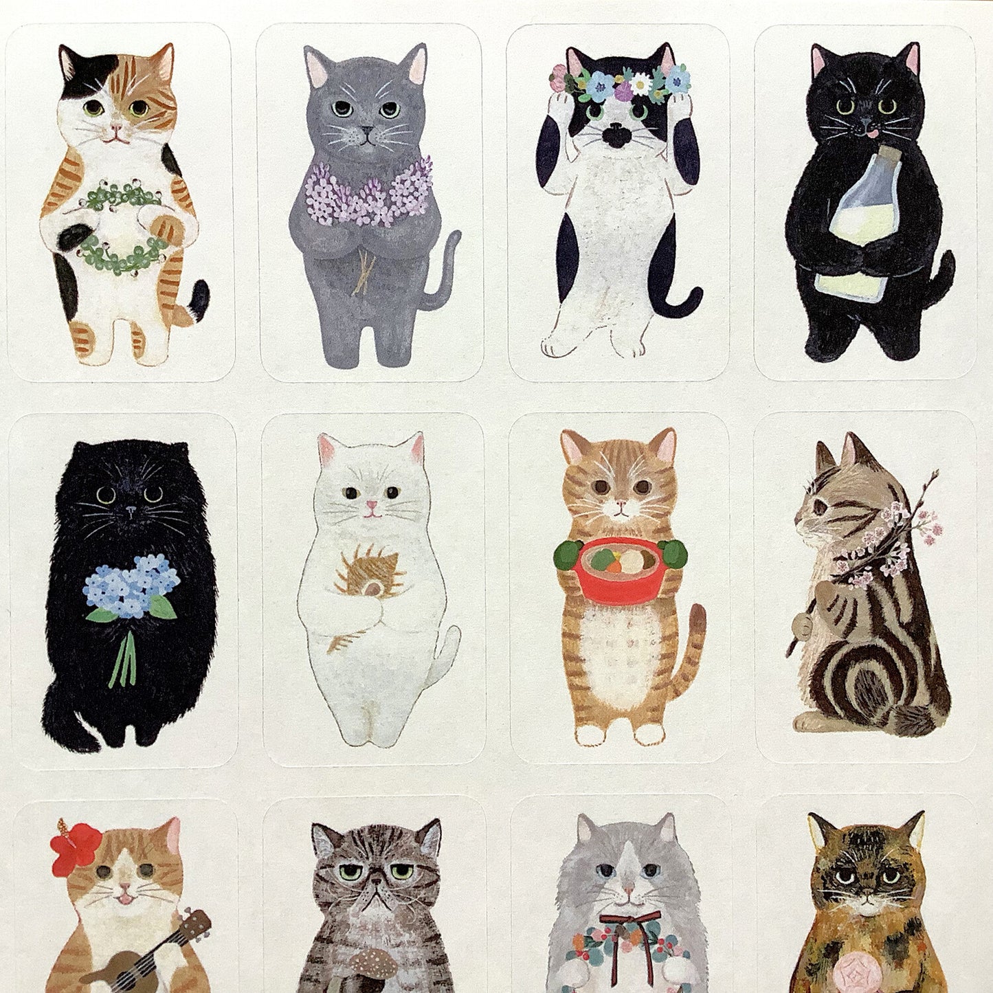 Cat in Picture Book Stickers