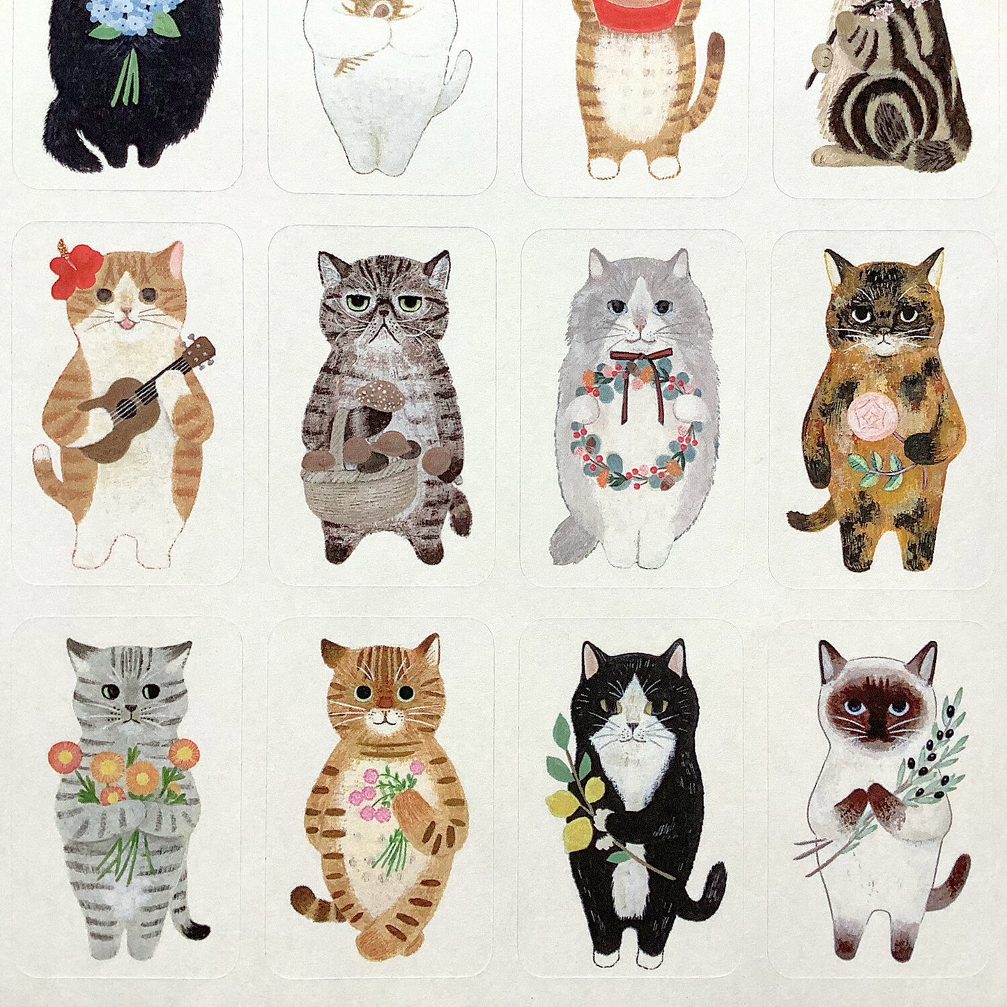 Cat in Picture Book Stickers