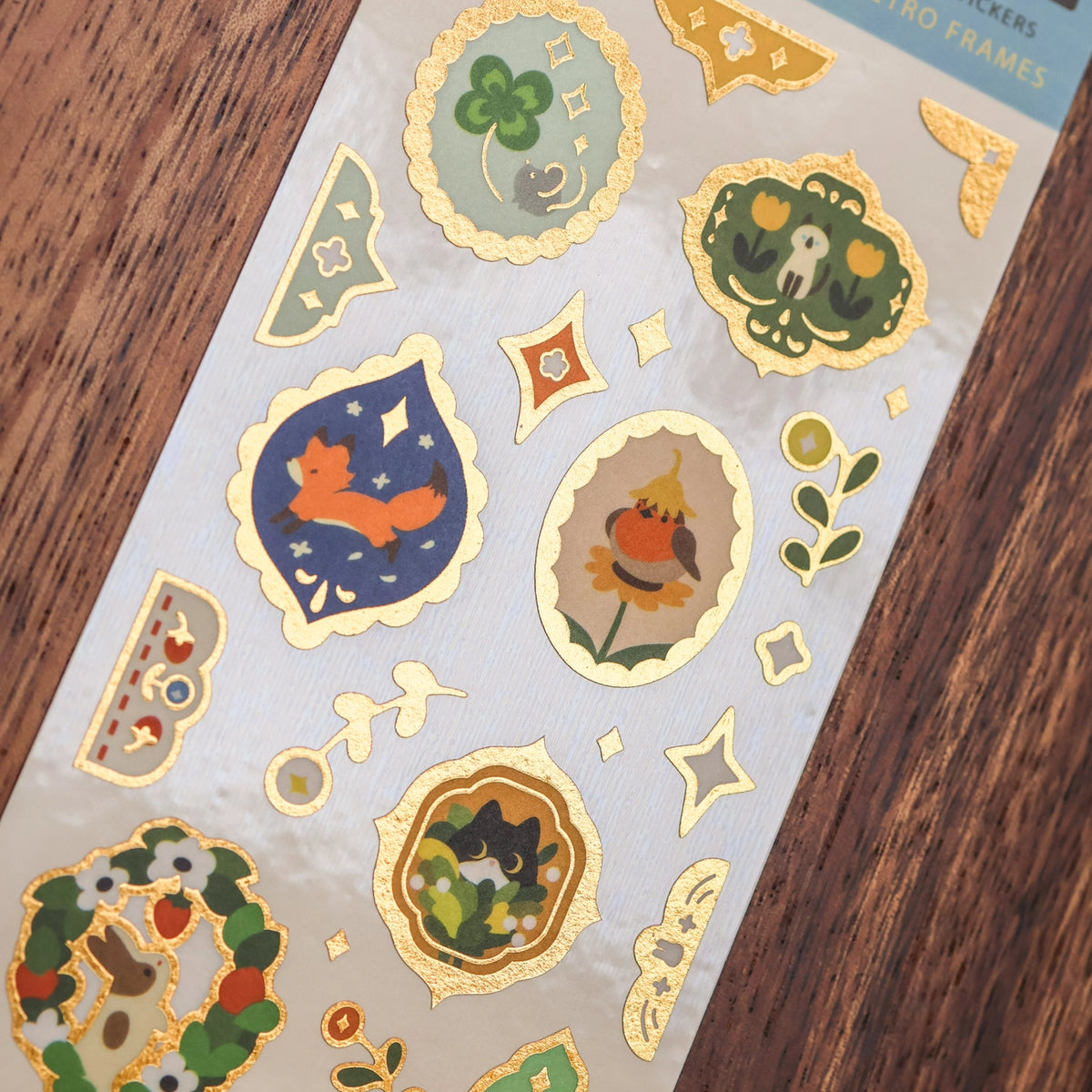 Full Frame Sticker Retro Frames (Gold Foil) - Sticker Sheet – The Cozy Journal