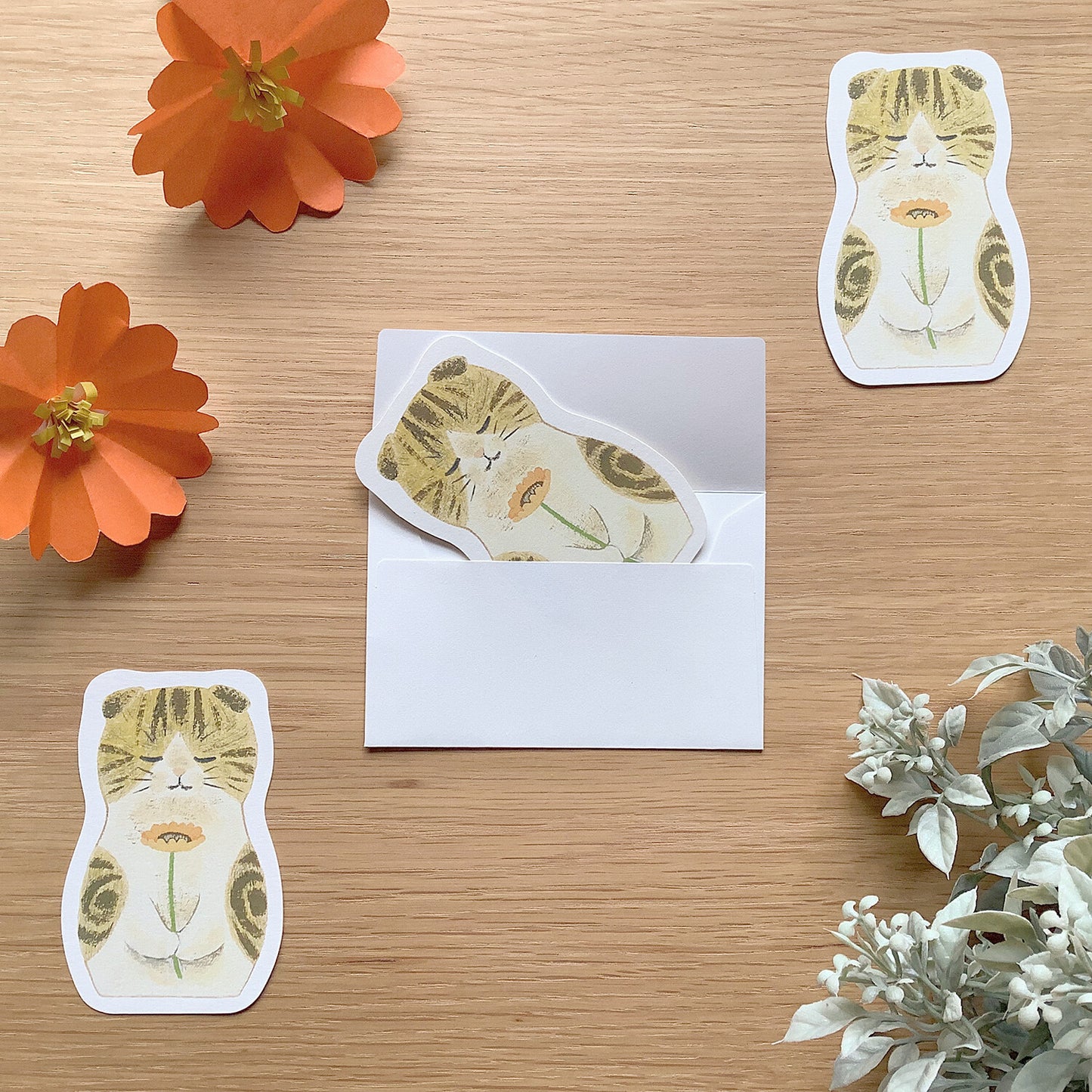 Mini Card - Gerbera Cat