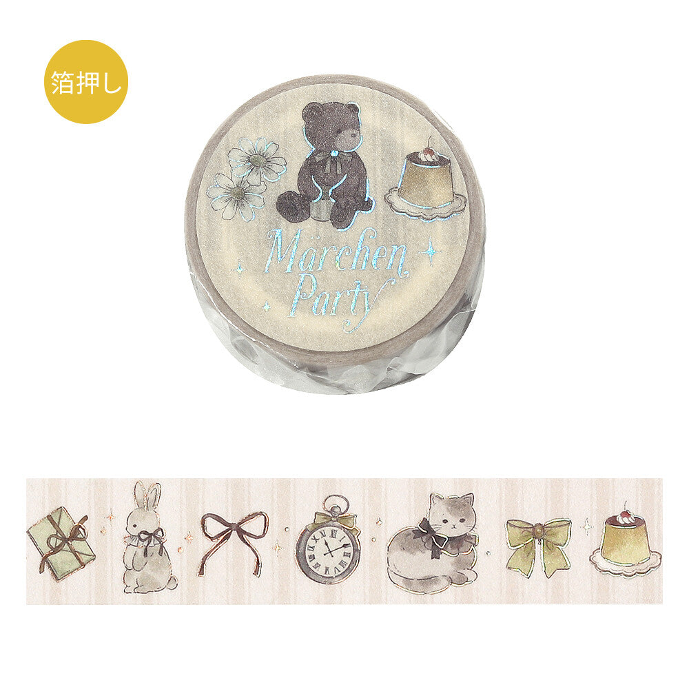 BGM Washi Tape -Merry Fairy Tale Party *Milk Tea