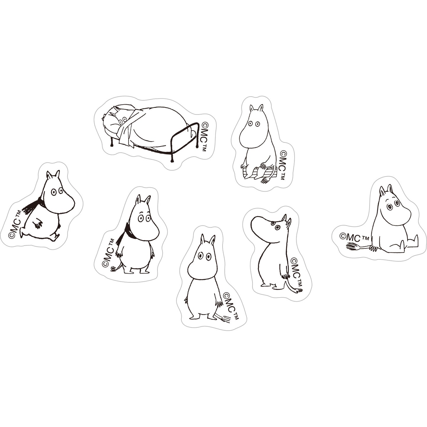Moomin Faces Sticker Sheet - Ennui