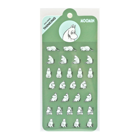 Moomin Sticker Sheet - Thinking