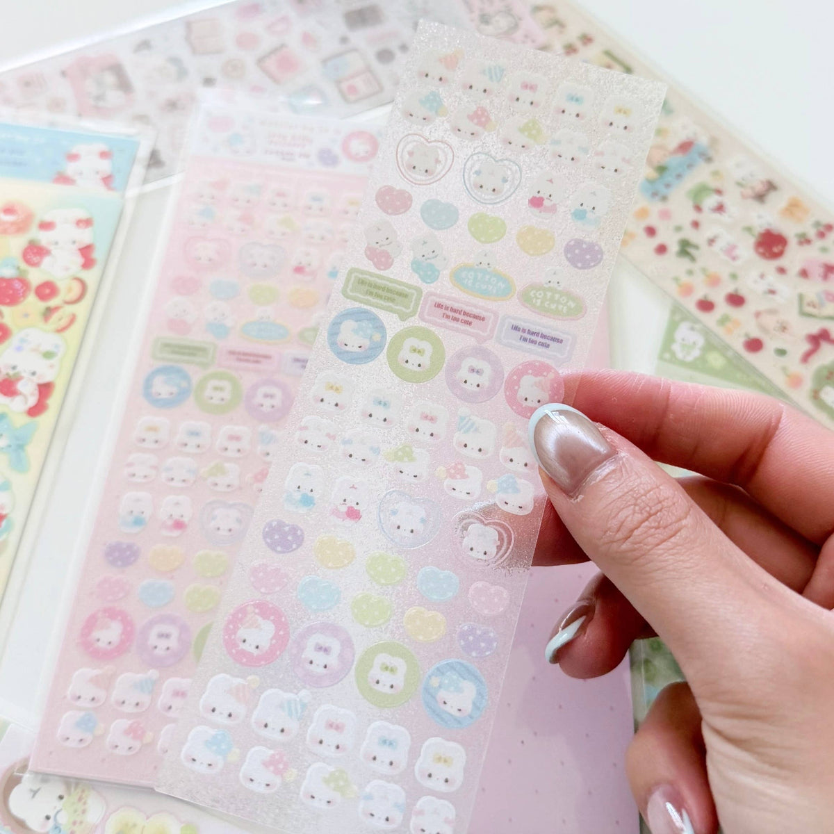 Teeny Tiny Glitter Sticker Sheet
