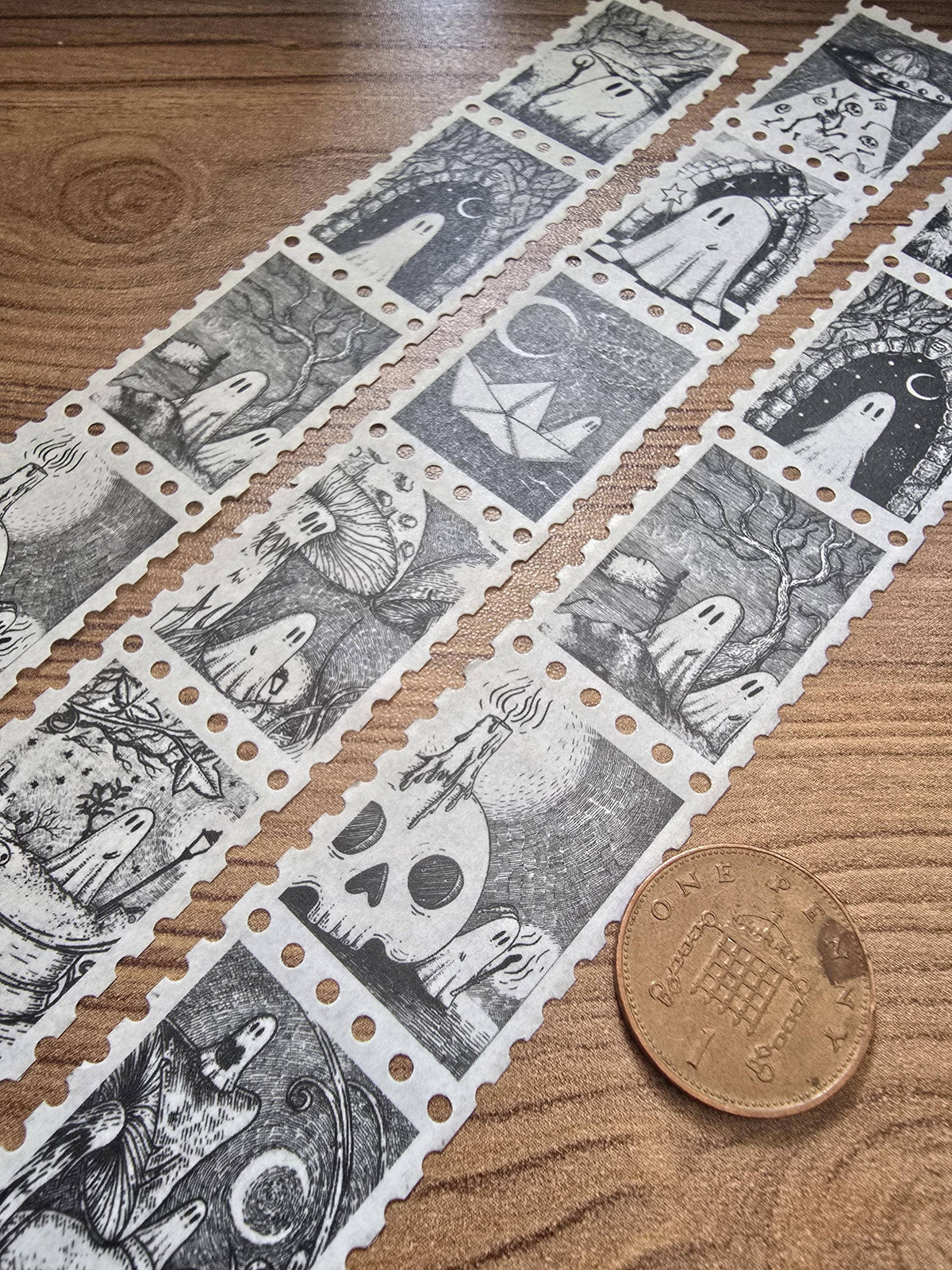 Ghosties Galore Stamp Washi Tape