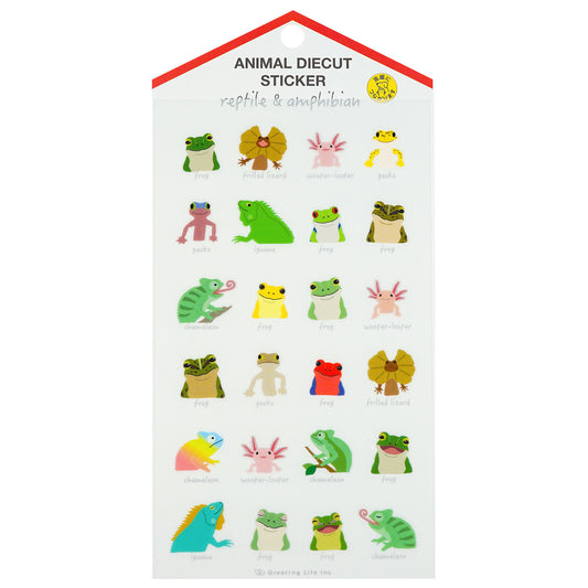Frog/Reptiles Die Cut Stickers
