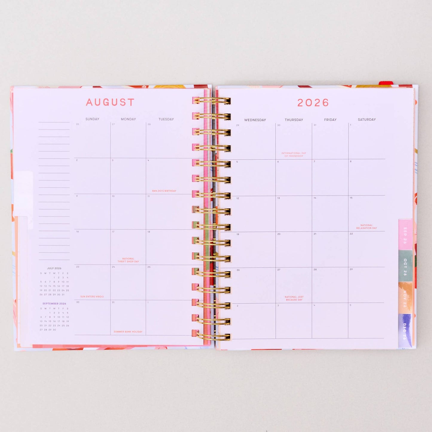 Medium 17-Month Academic Planner, Icons