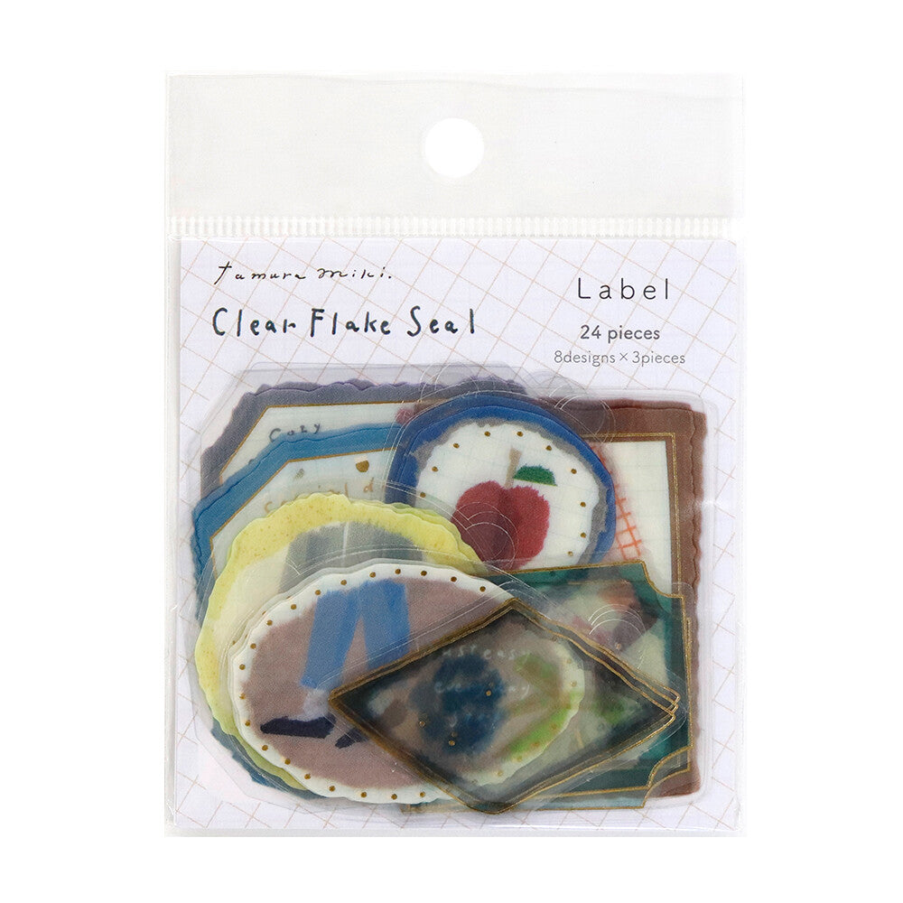 Clear Flake Seal Miki Tamura Label