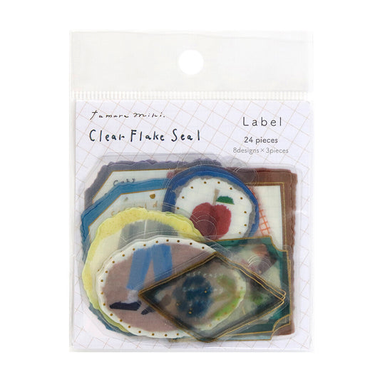 Clear Flake Seal Miki Tamura Label