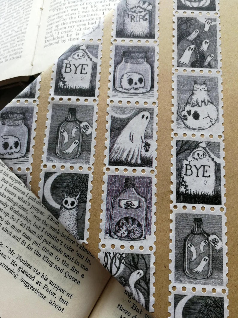 Spooky Stamps Art Washi Tape
