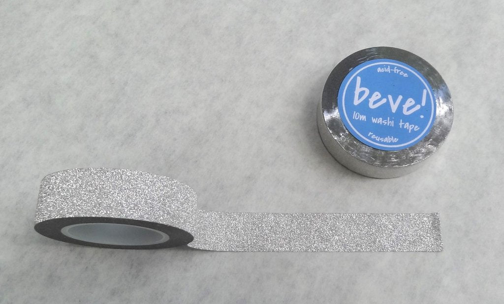 Silver Glitter Washi Tape