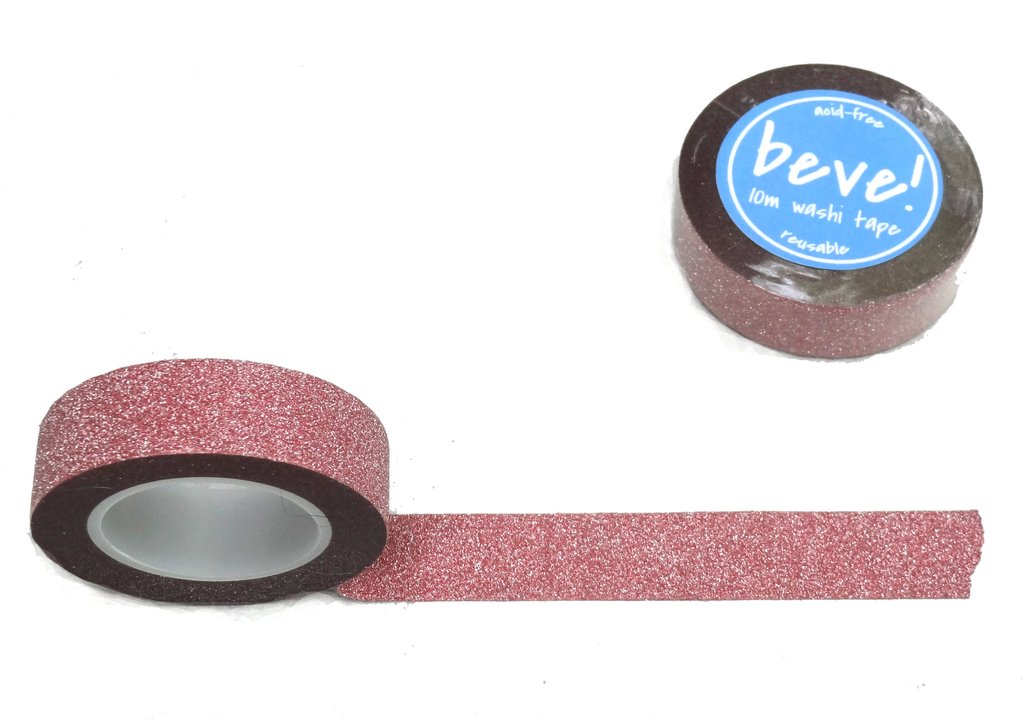 Rose Pink Glitter Washi Tape