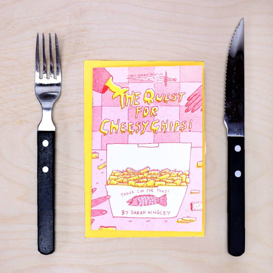 Quest for Cheesy Chips Choose Your Own Adventure Zine A6