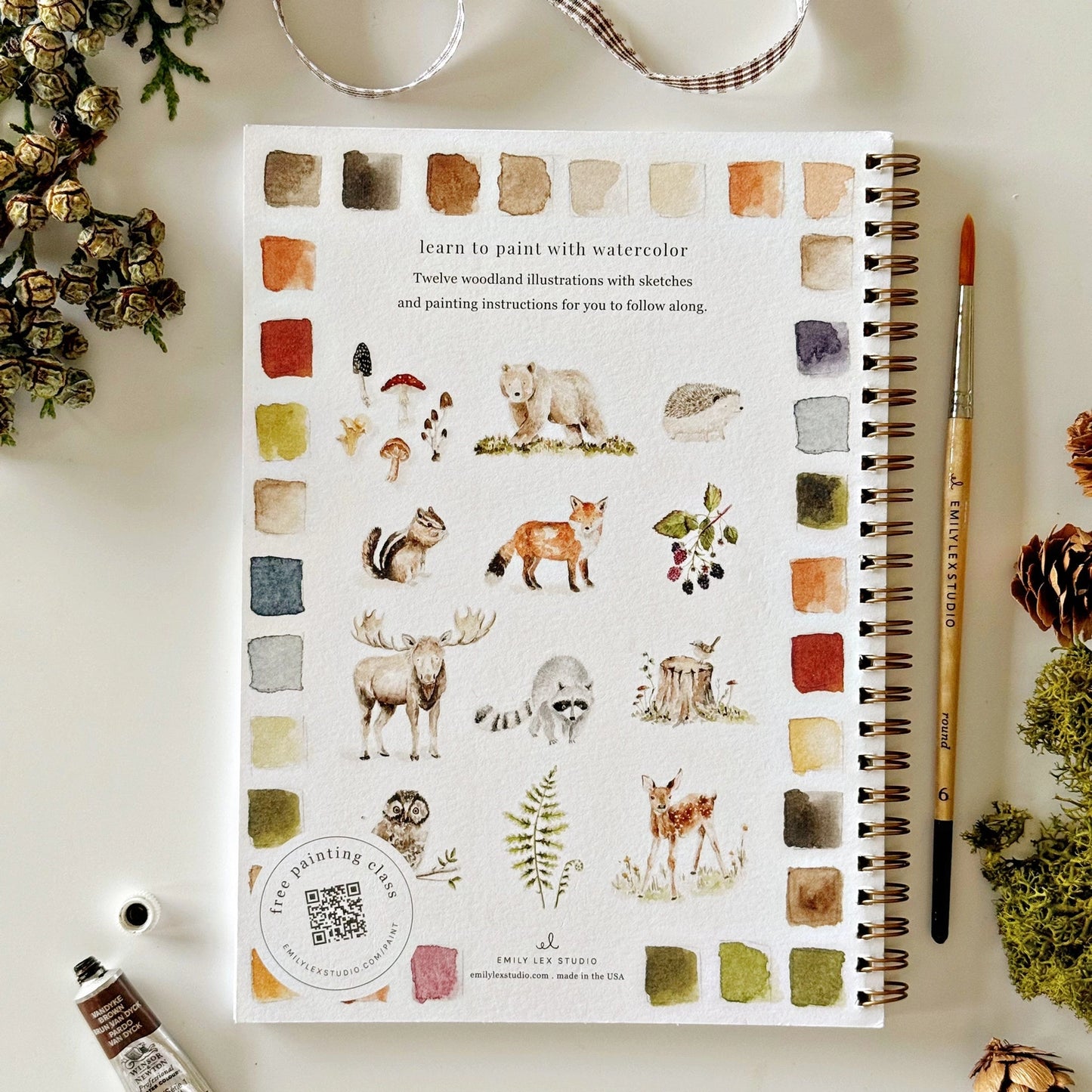 Woodlands Watercolor Workbook