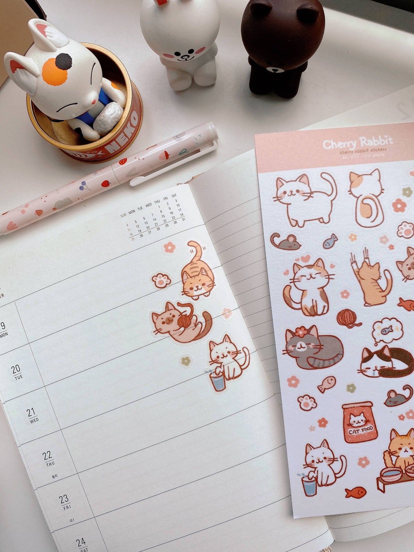 Cat Party Sticker Sheet no.037