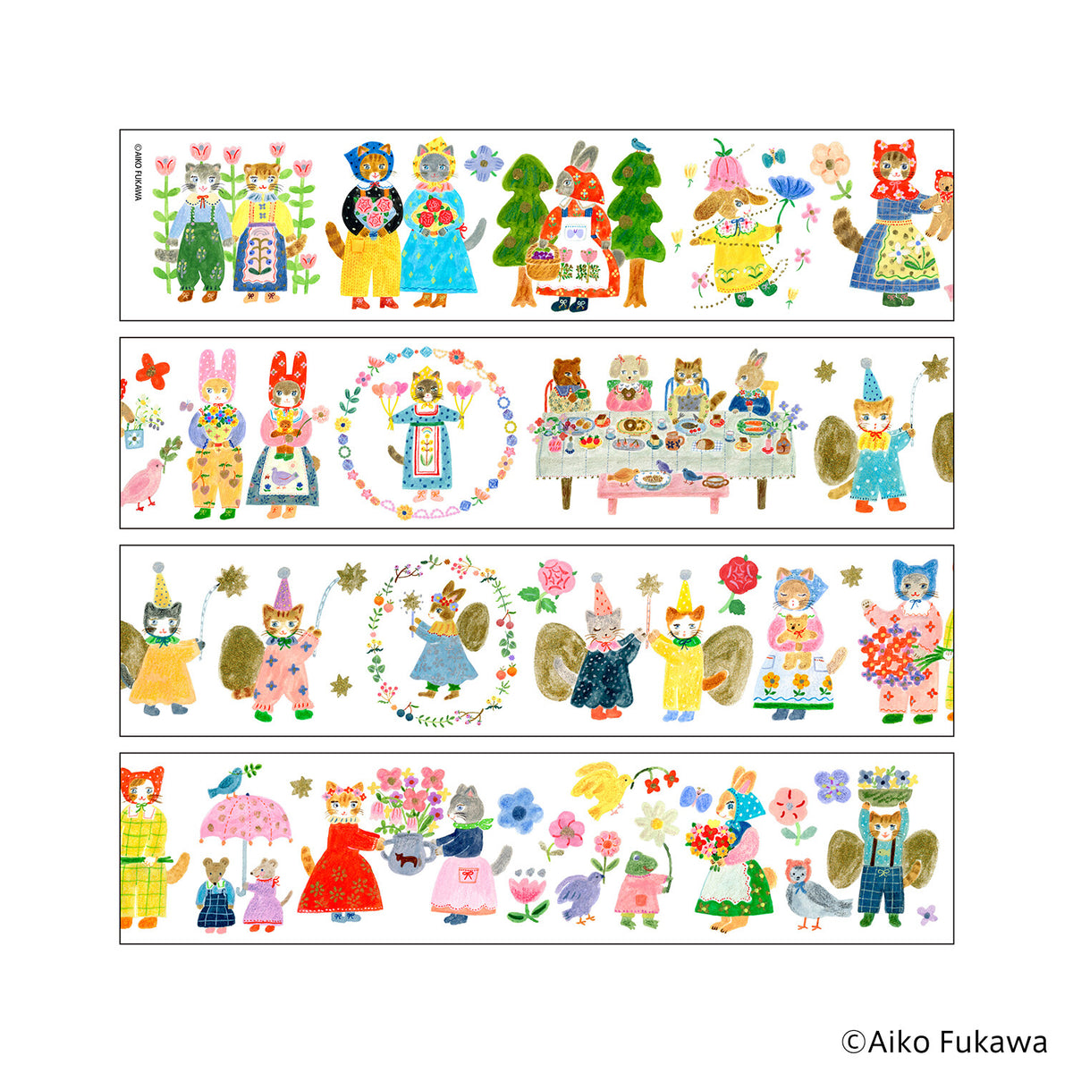Decoration Roll Sticker Aiko Fukawa Clear