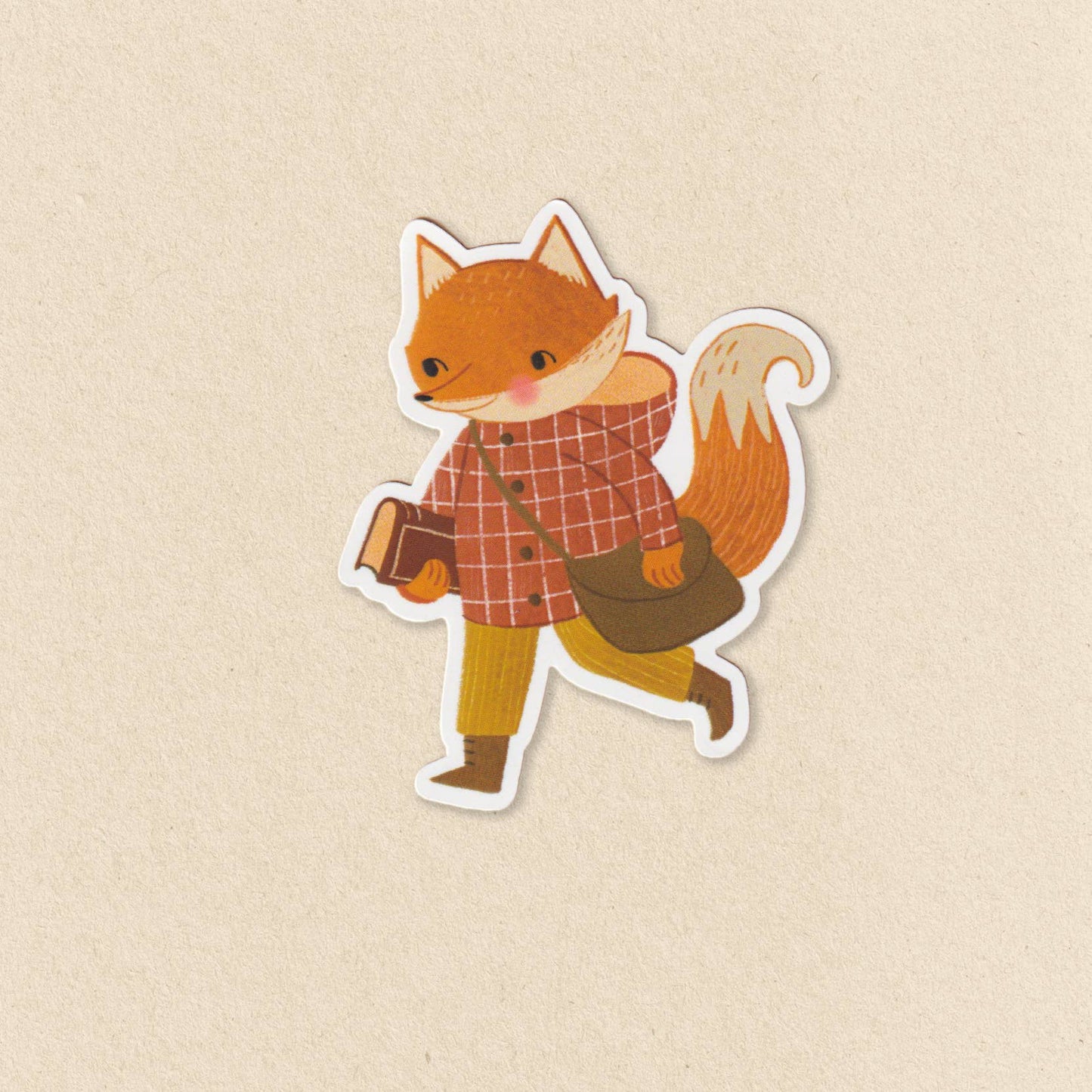 Bookish Fox Sticker
