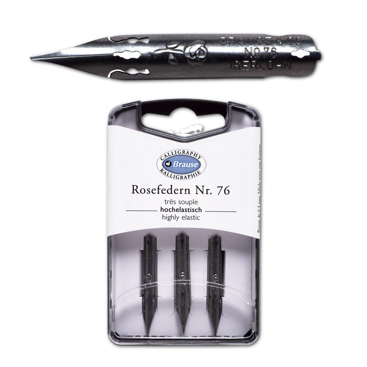 Brause Calligraphy Nib #76 - Rose - Box of 3 or Box of 15