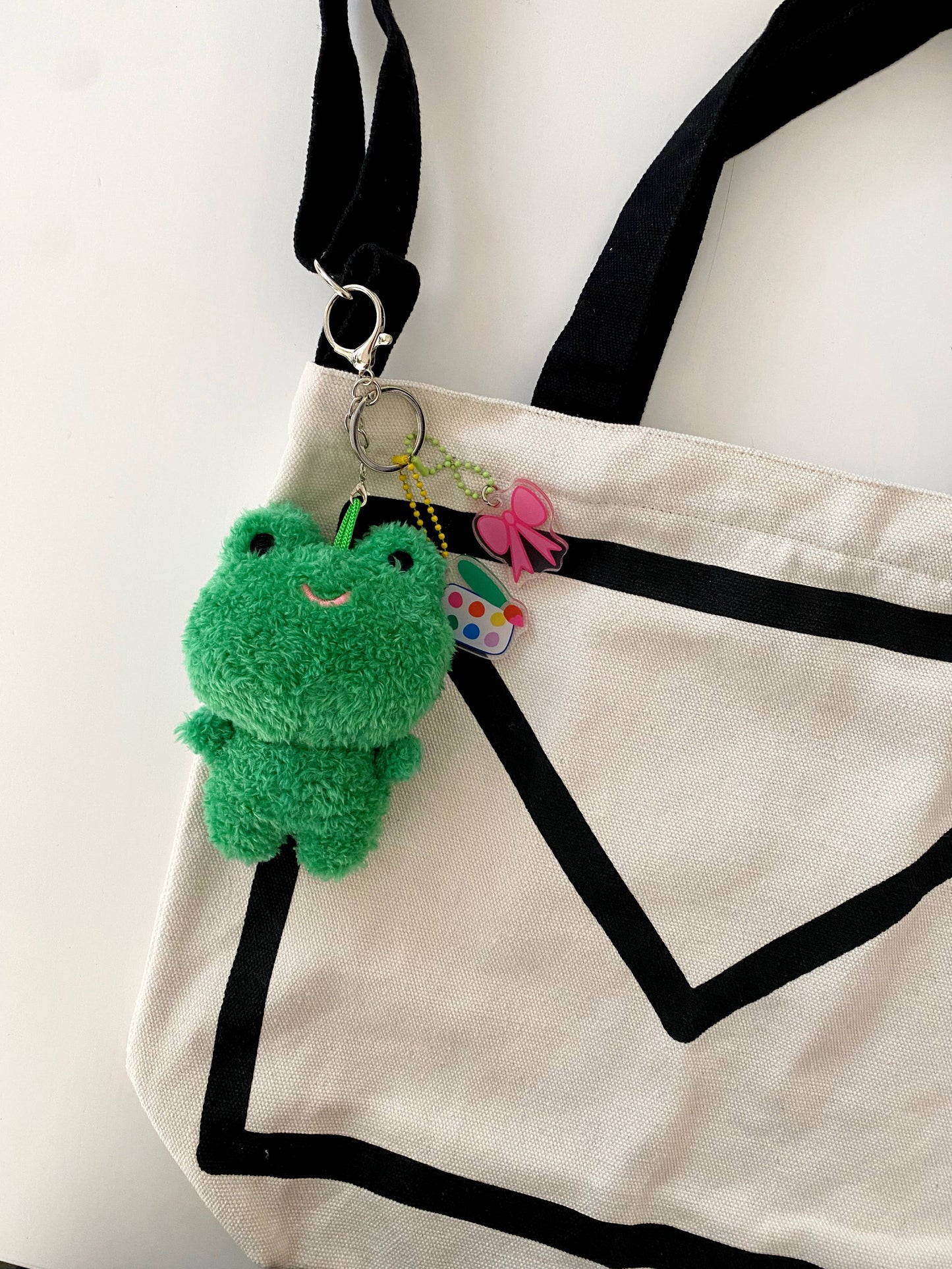 Clover the Frog Plushie Keychain | Bagcharm 