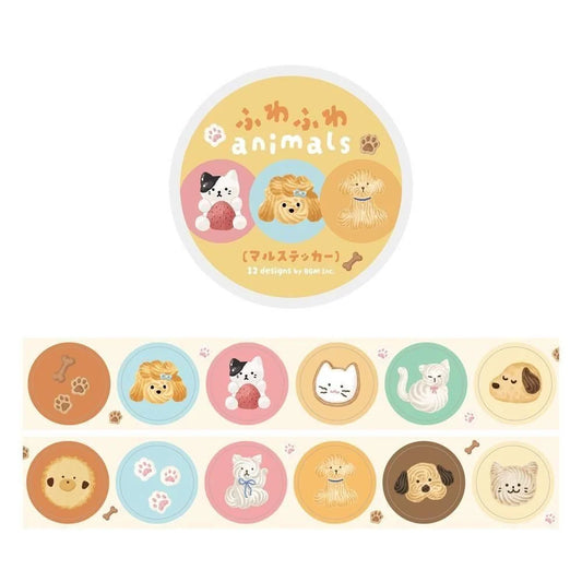 Animal Biscuit Sticker Roll