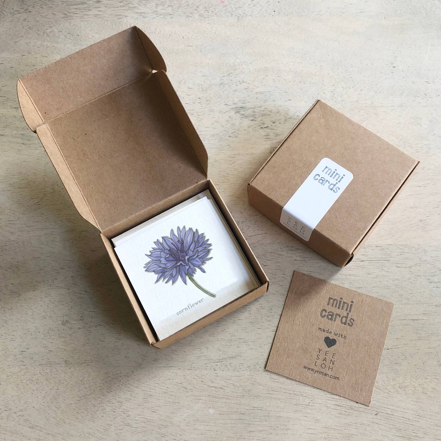 Mini Cards Set / Flowers 01