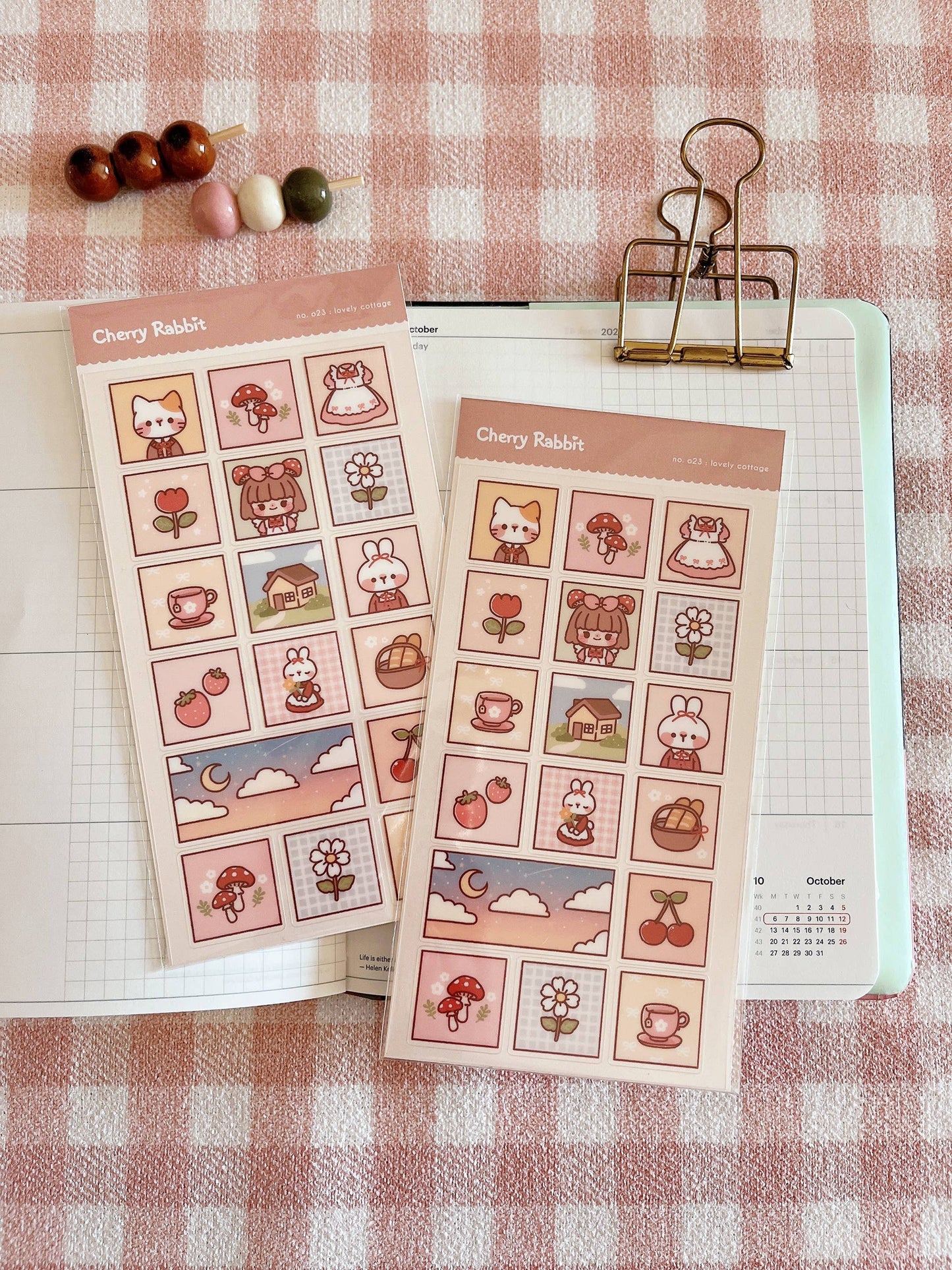 Lovely Cottage Sticker Sheet no.023